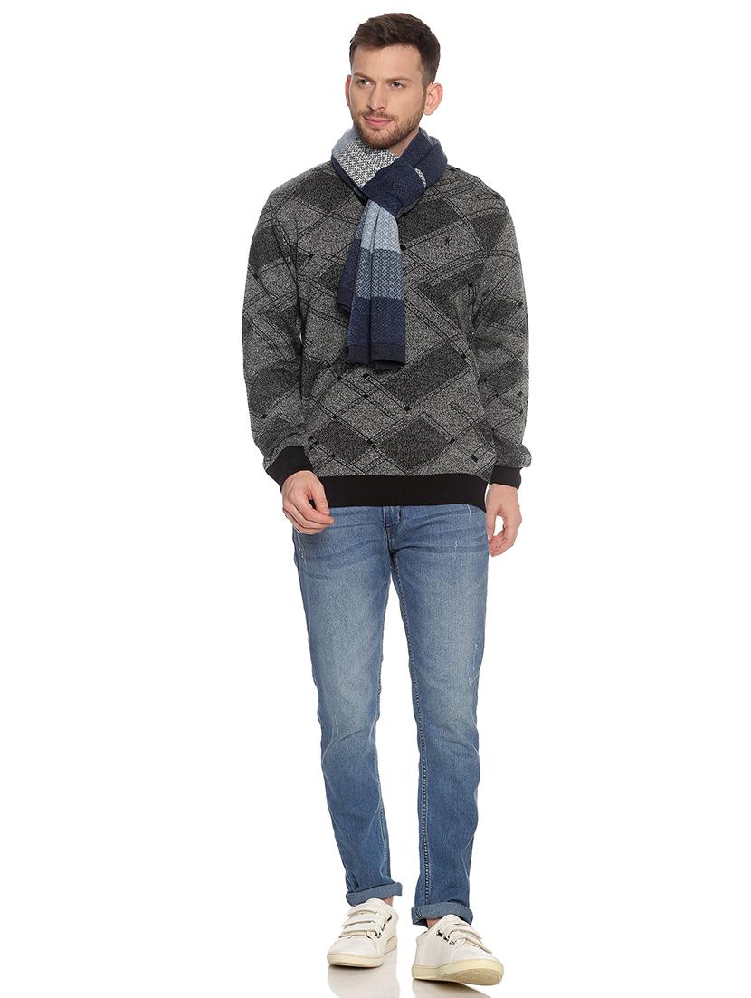 dark blue striped muffler - 18405140 - Standard Image - 2