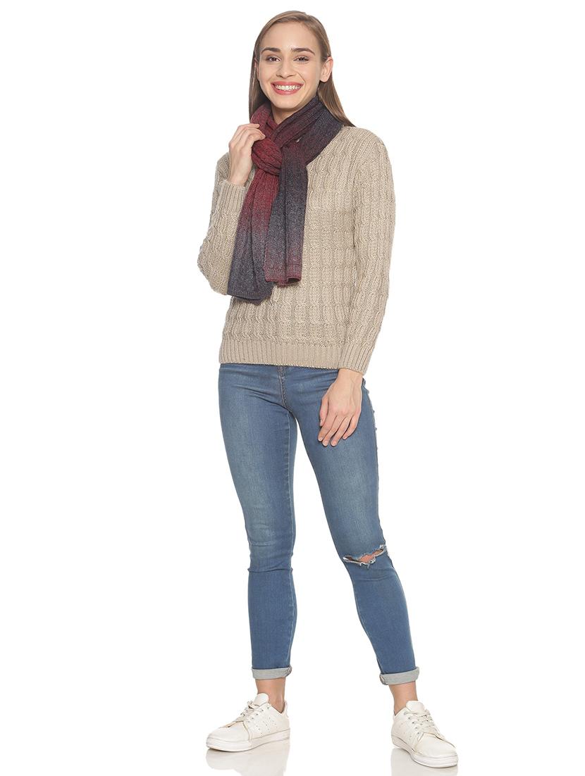 red ombre muffler - 18405202 - Standard Image - 2