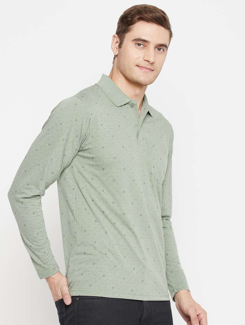 men neo mint regular fit printed polo t-shirt - 18405728 - Standard Image - 2