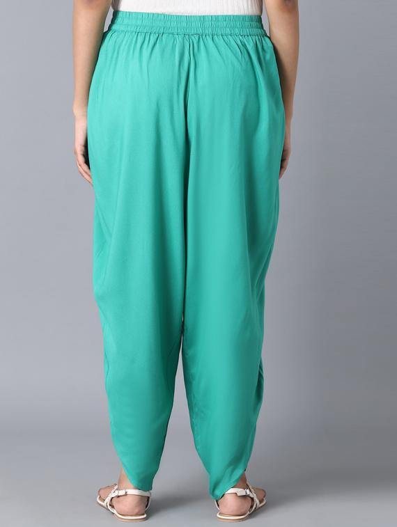 sea green cotton regular salwar - 18405766 - Standard Image - 2