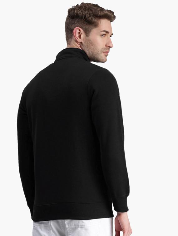black solid sweatshirt - 18406115 - Standard Image - 2