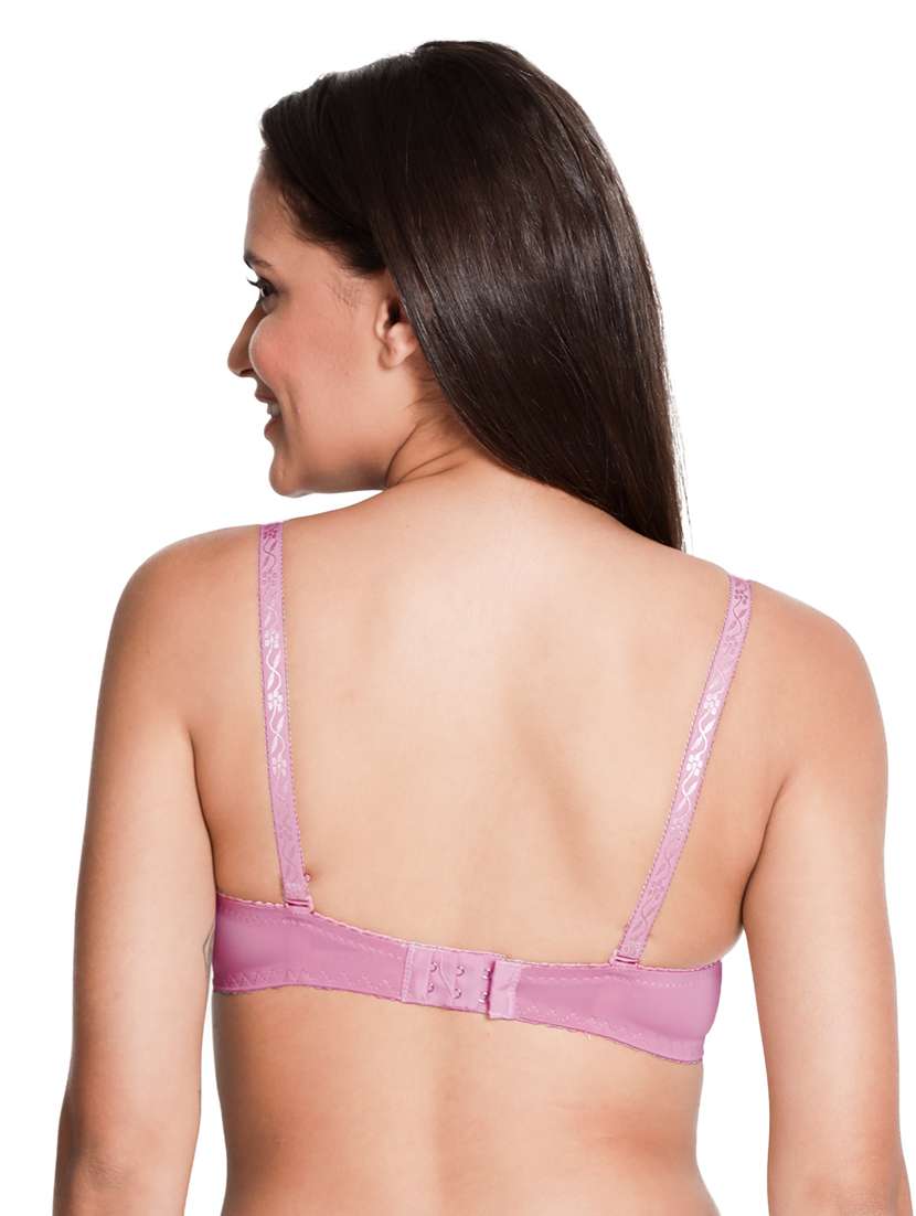 pink lace detail t-shirt bra - 18406428 -  Standard Image - 2