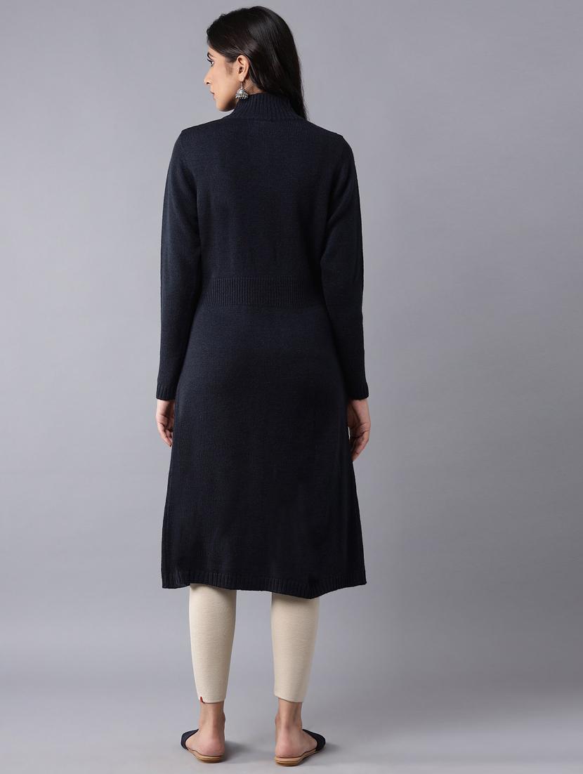 dark blue acrylic jacket - 18406644 - Standard Image - 2