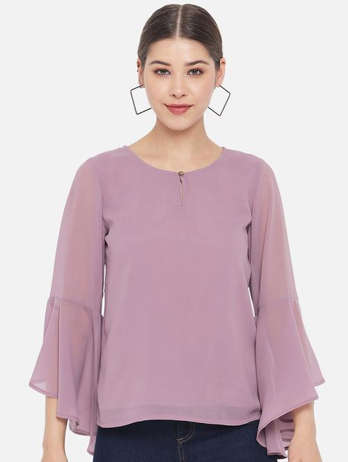 women's straight key hole neck top - 18407264 -  Standard Image - 0