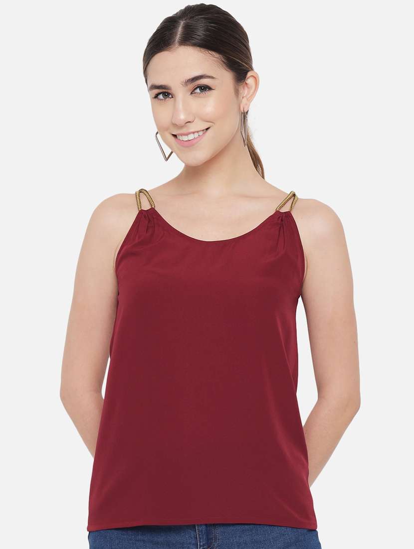 women's straight round neck top