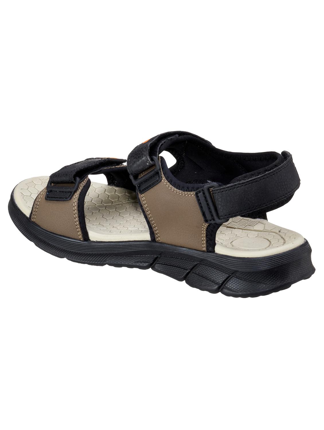 brown synthetic & mesh back strap floaters - 18407563 - Standard Image - 2