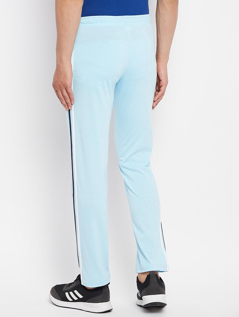 light blue striped full length track pant - 18409328 - Standard Image - 2