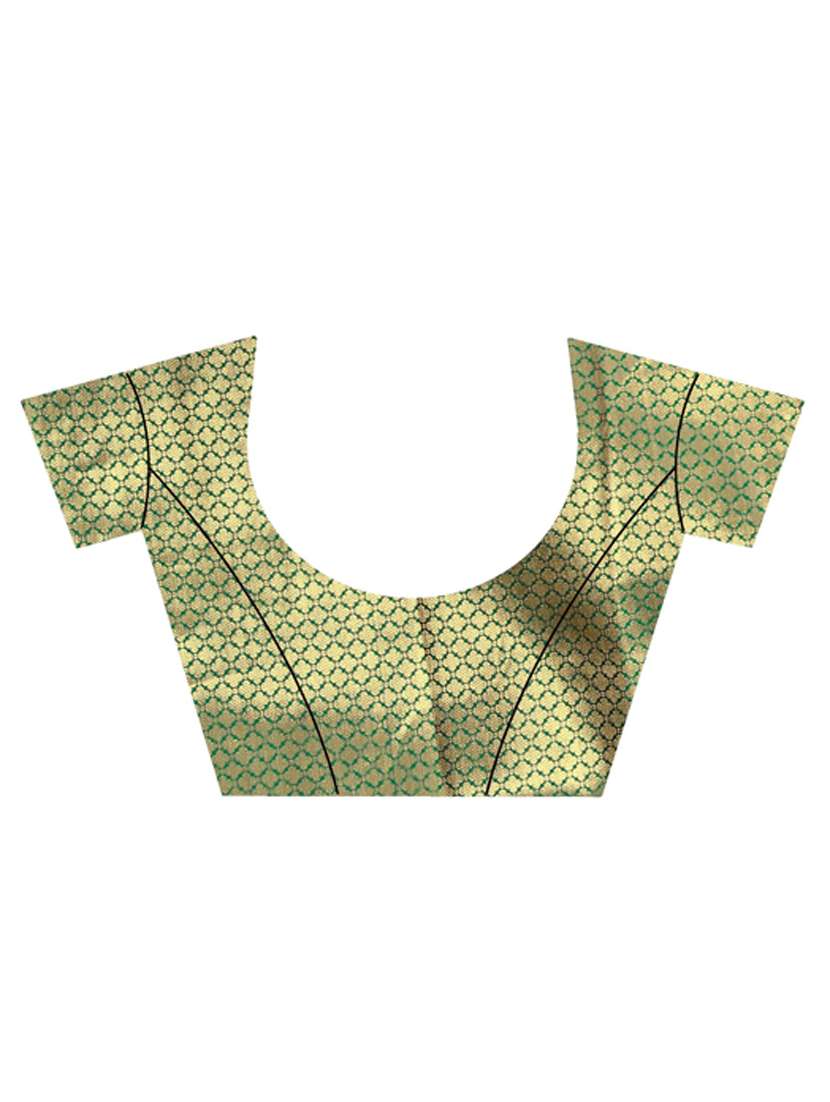 peach cotton silk saree with blouse - 18409802 -  Standard Image - 2