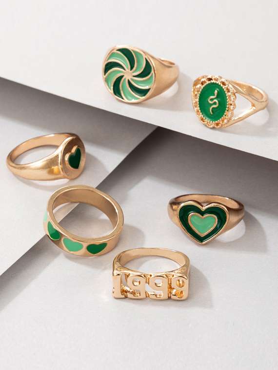 green null combo ring