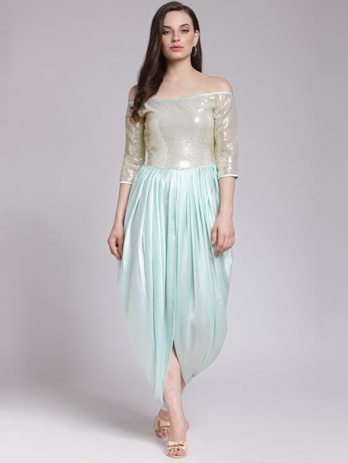 off shoulder sequin dress - 18410105 -  Standard Image - 0