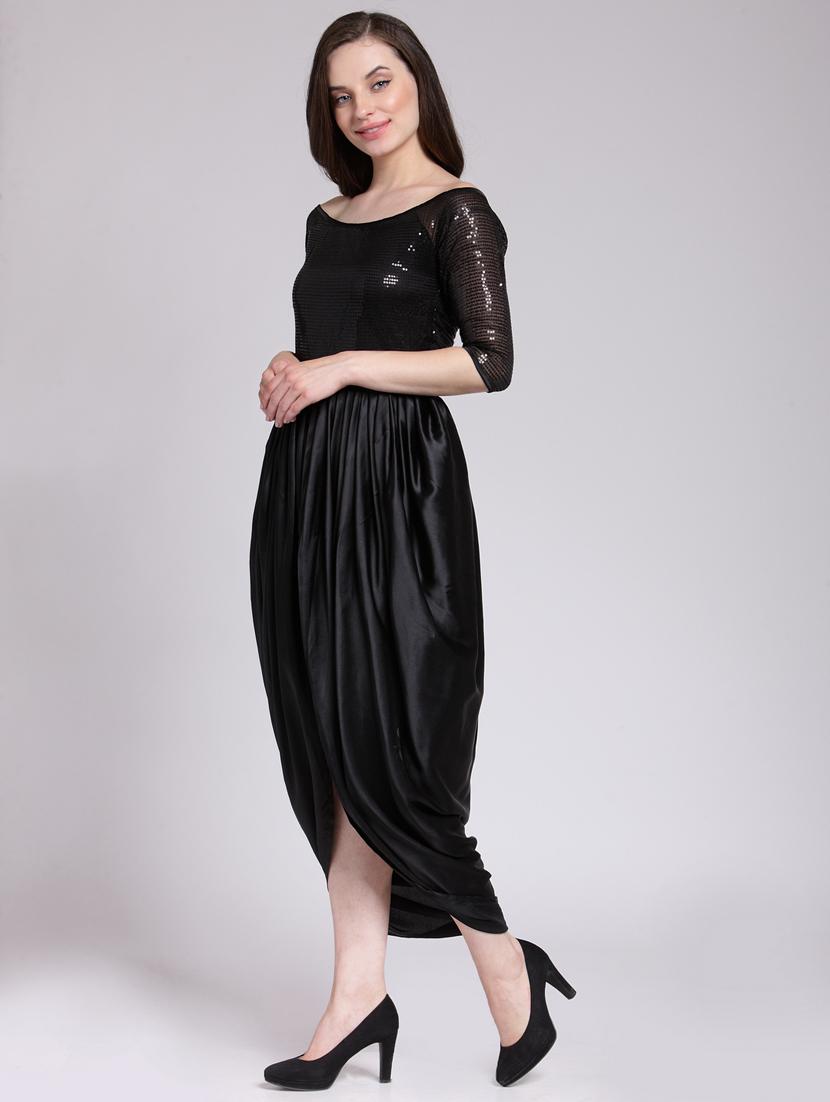 off shoulder sequin work dress - 18410110 - Standard Image - 2