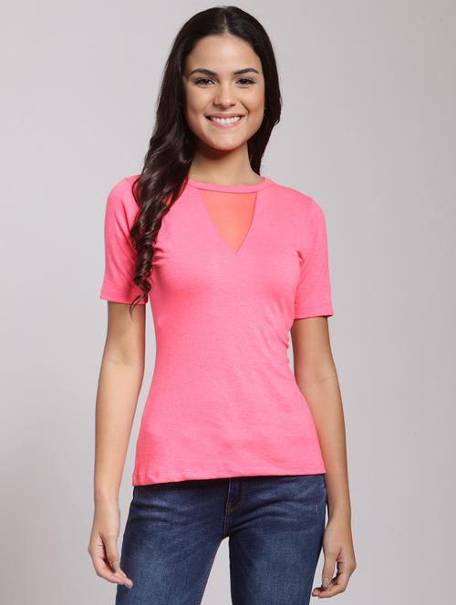 short sleeved solid regular top - 18410126 -  Standard Image - 0