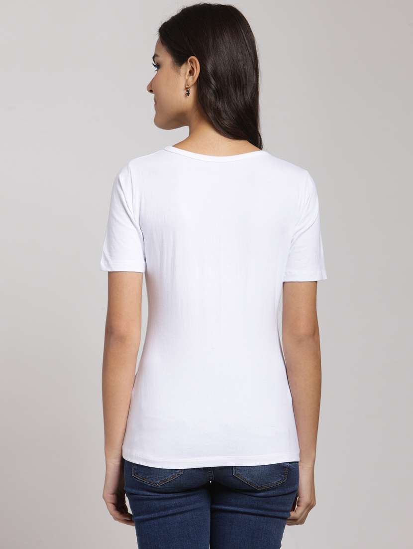 short sleeved solid regular top - 18410131 -  Standard Image - 2