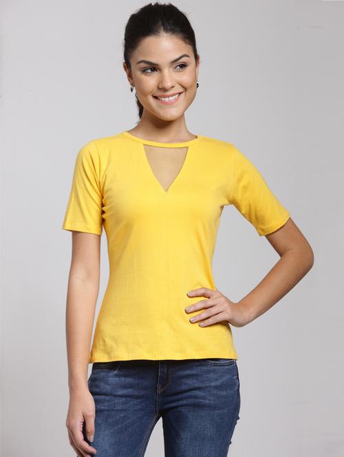 short sleeved solid regular top - 18410132 -  Standard Image - 0