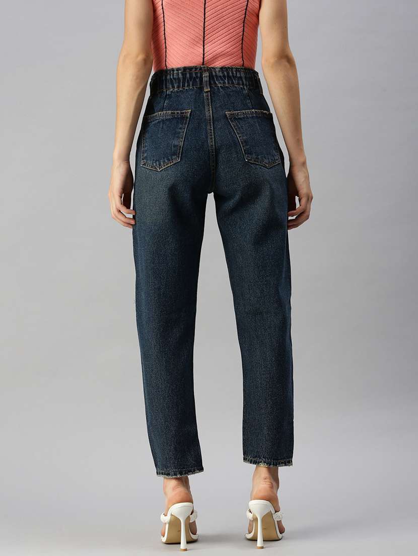 women's plain mom fit jeans - 18410289 -  Standard Image - 2