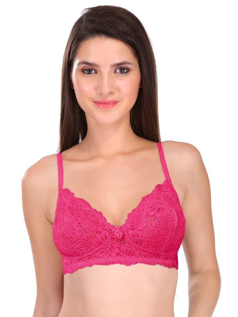pink floral t-shirt bra