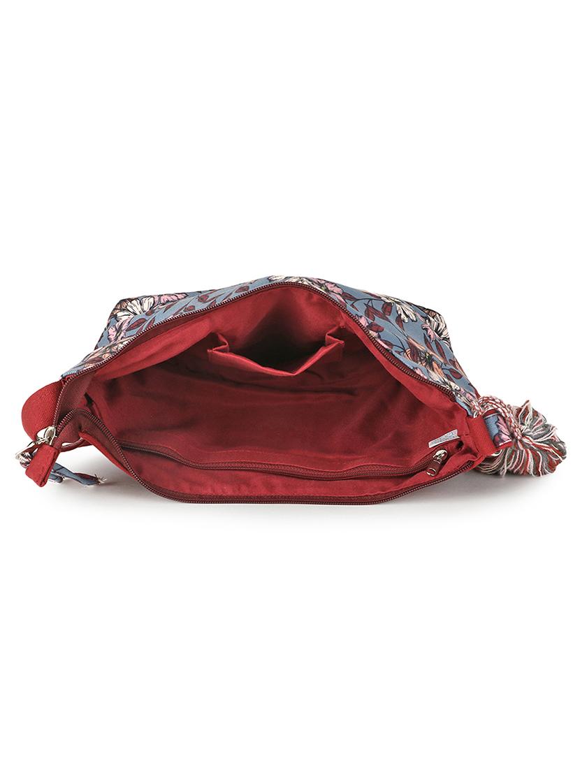 grey floral regular sling bag - 18410744 - Standard Image - 2