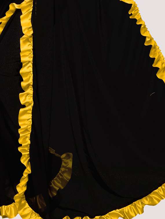 yellow plain saree - 18411006 - Standard Image - 2