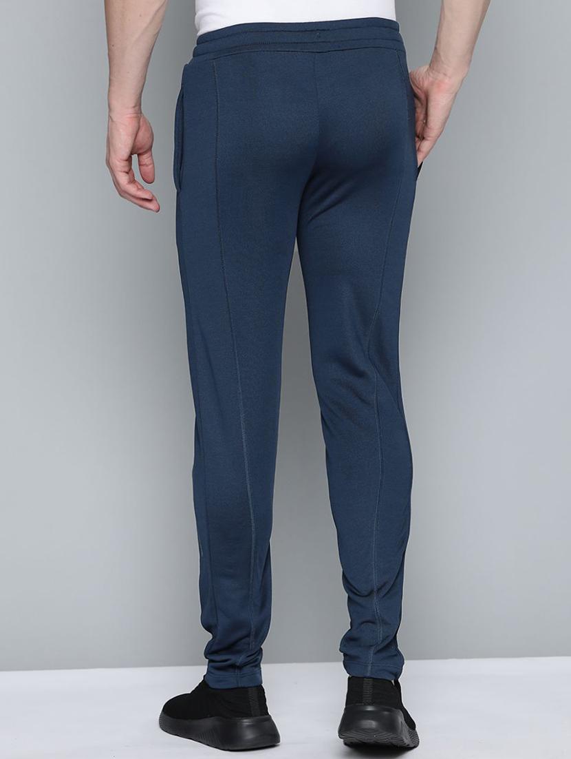 blue solid full length track pant - 18411096 - Standard Image - 2