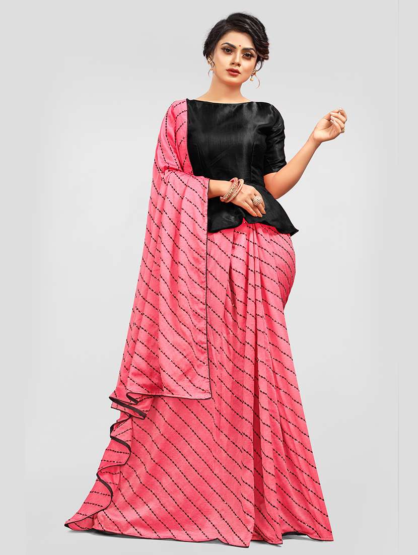 women's embroidered saree with blouse