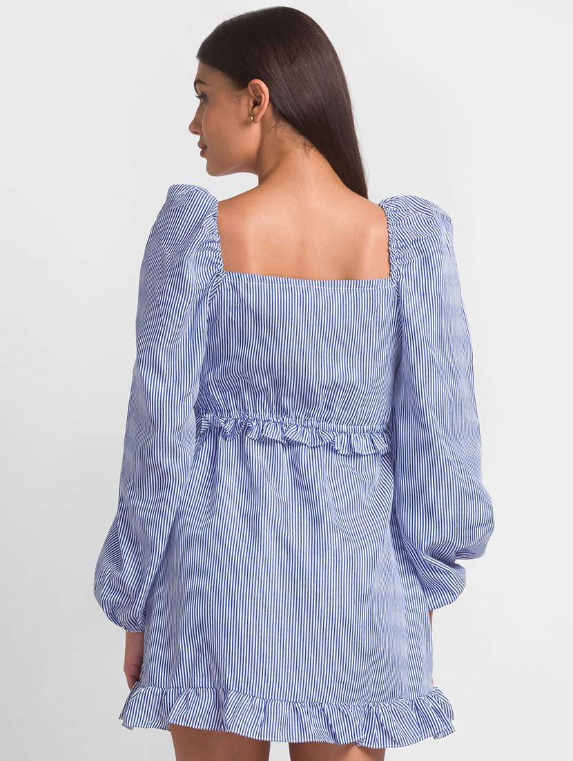 women's tiered dress striped dress - 18411410 -  Standard Image - 2