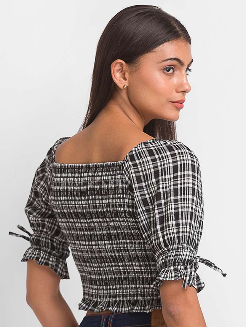 women's crop square neck top - 18411428 -  Standard Image - 2