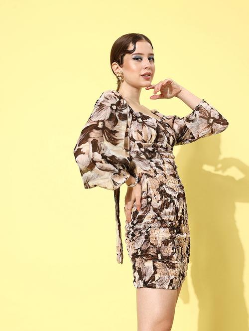 women's bodycon floral dress - 18411978 - Standard Image - 0