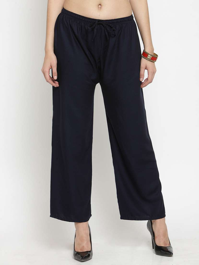 set of 3 pcs solid palazzo - 18412009 -  Standard Image - 2