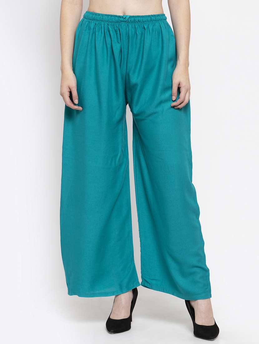 set of 3 pcs solid palazzo - 18412044 -  Standard Image - 2