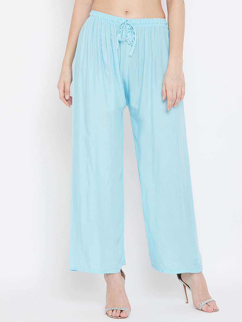 set of 3 pcs solid palazzo - 18412052 -  Standard Image - 2