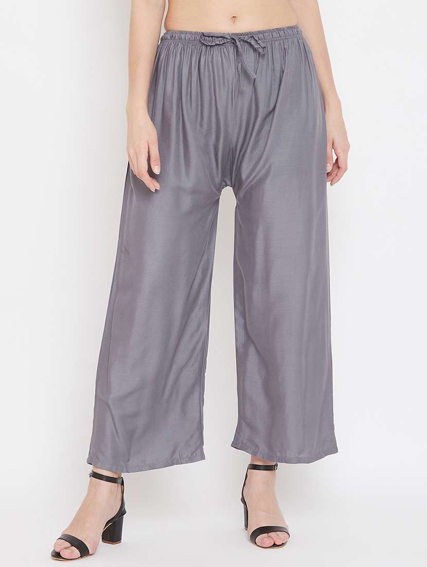 set of 3 pcs solid palazzo - 18412059 -  Standard Image - 2