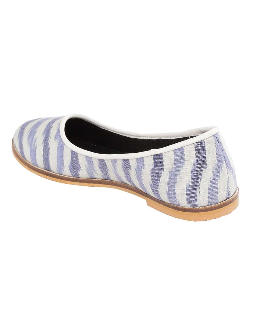 blue fabric slip on ballerina - 18412126 -  Standard Image - 2