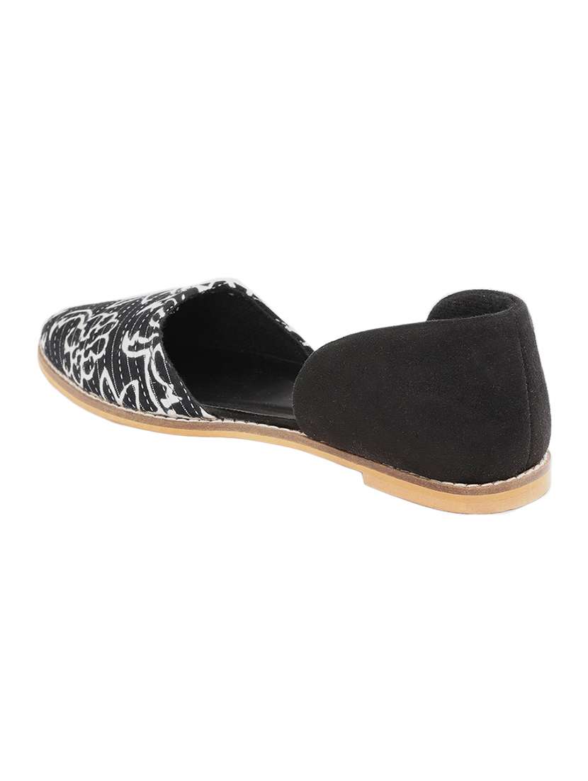 black fabric slip on ballerina - 18412128 -  Standard Image - 2
