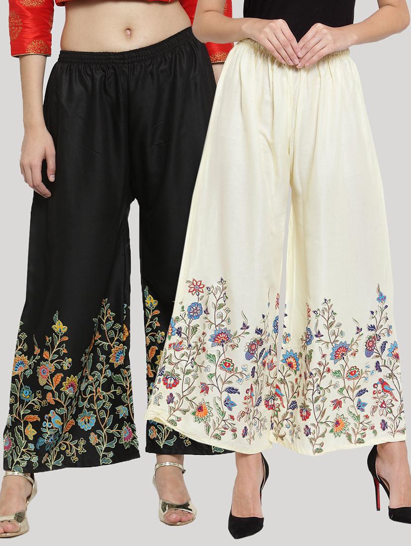 set of 2 pcs printed palazzo - 18412722 -  Zoom Image - 0