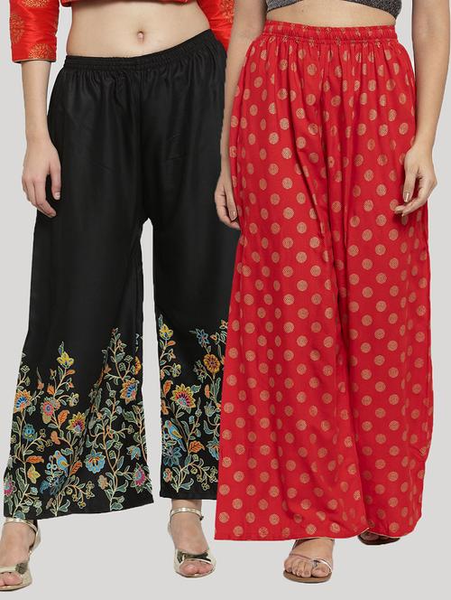 set of 2 pcs printed palazzo - 18412735 - Standard Image - 0