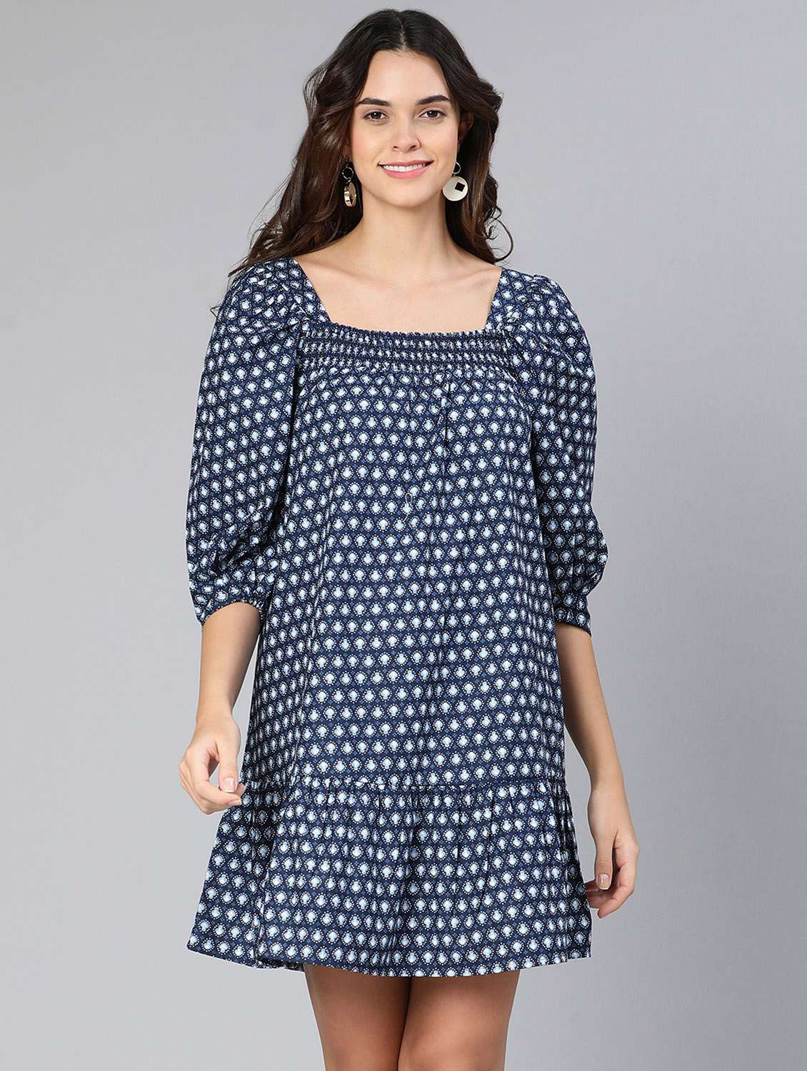 women's tiered dress tie & dye dress