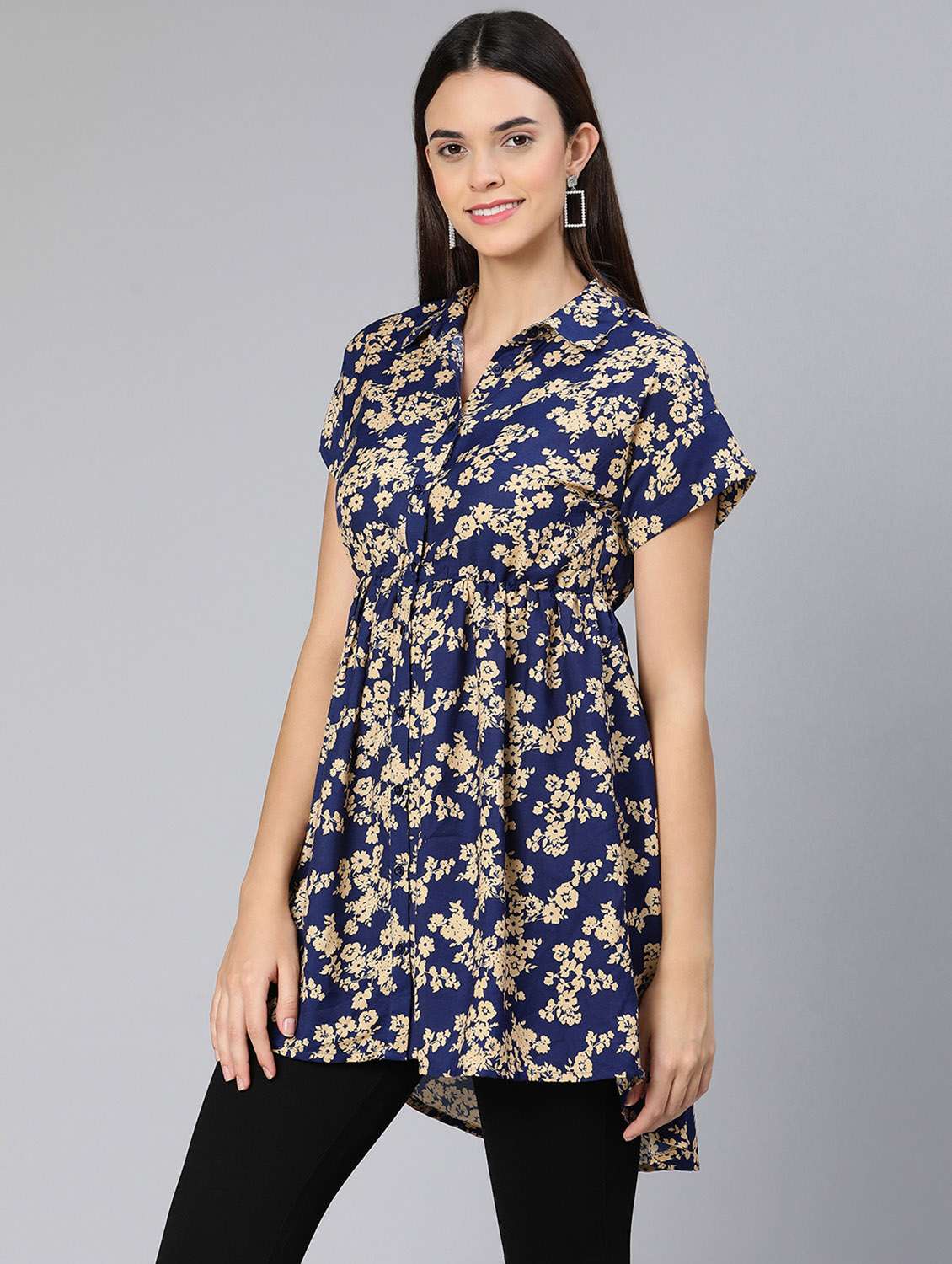women's a line collared top - 18412942 - Standard Image - 2