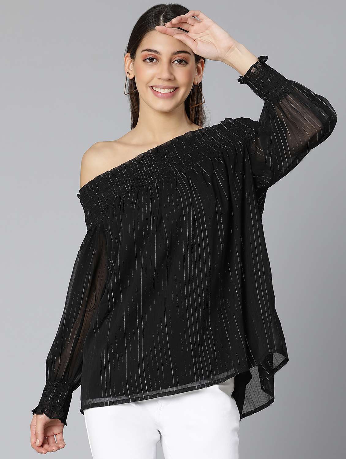 women's straight off shoulder top