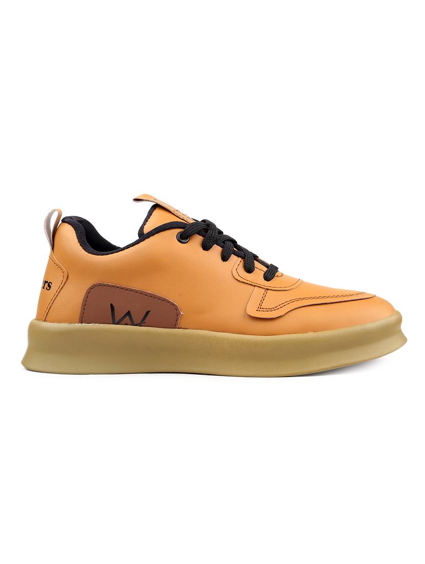 tan pu lace up sneakers - 18413063 - Standard Image - 2
