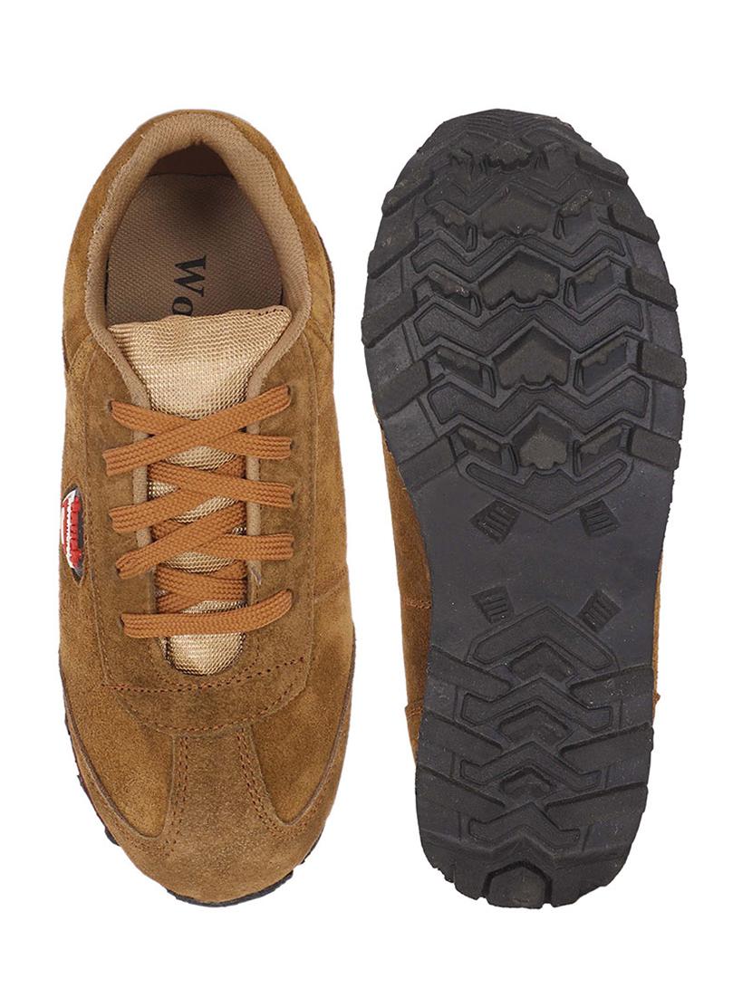 tan pu lace up sneakers - 18413073 - Standard Image - 2