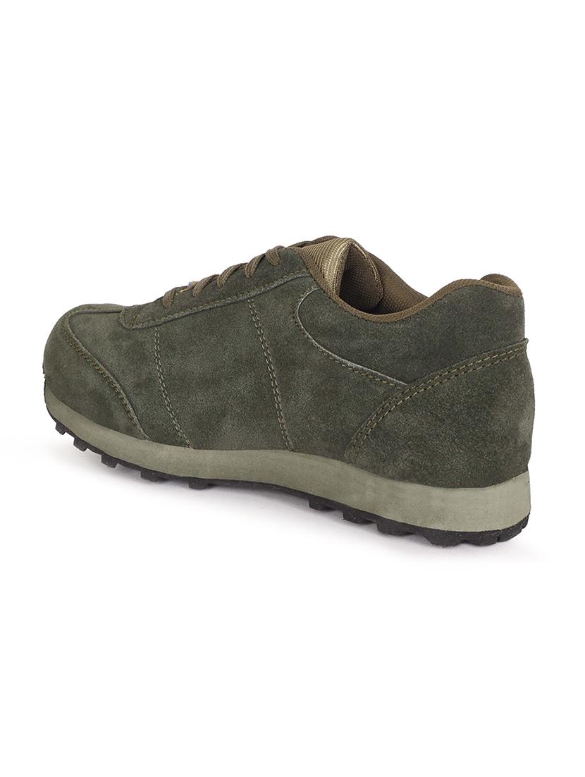 green pu lace up sneakers - 18413076 - Standard Image - 2
