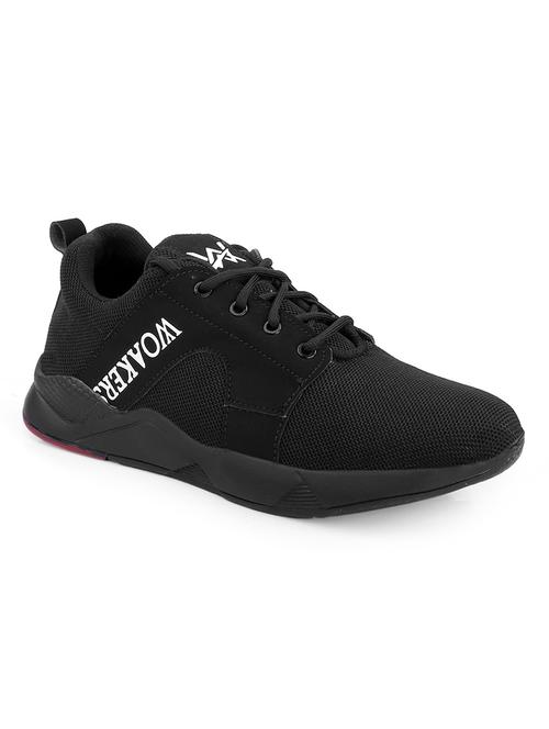 black lace up sport shoe - 18413149 - Standard Image - 0