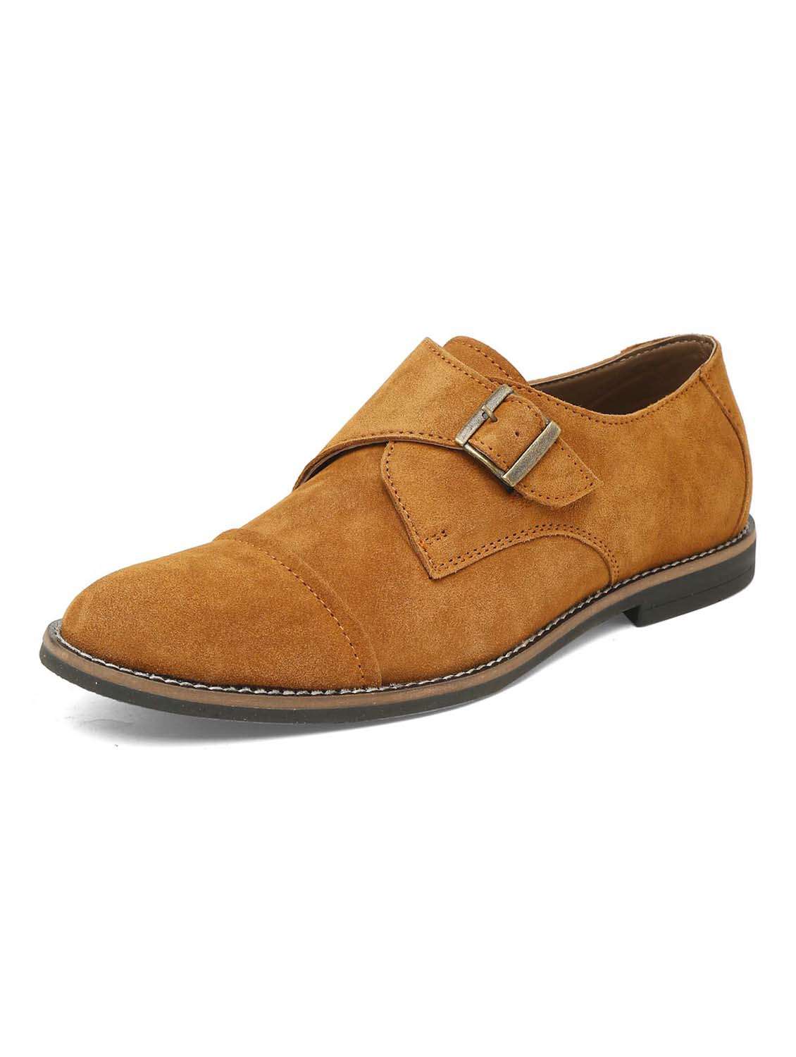 tan suede slip on loafers