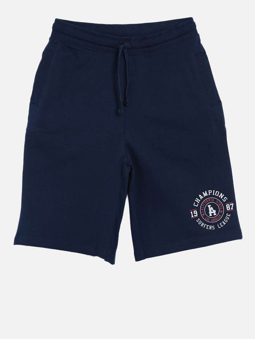 drawstring waist solid three fourth