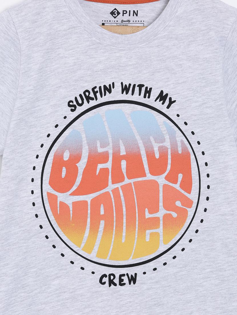 round neck printed t-shirt - 18414339 - Standard Image - 2