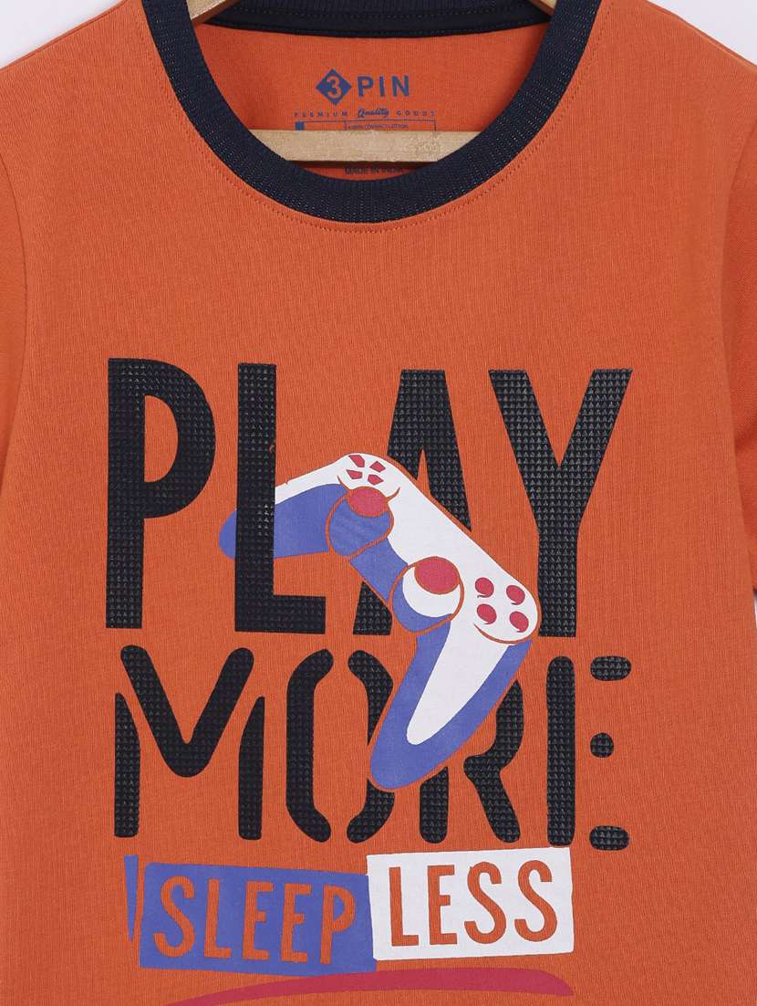 round neck printed t-shirt - 18414363 -  Standard Image - 2