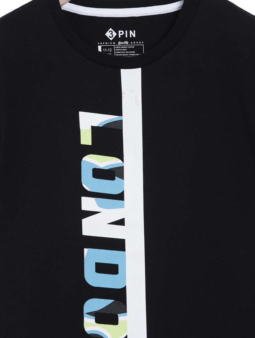 round neck typographic t-shirt - 18414389 -  Standard Image - 2