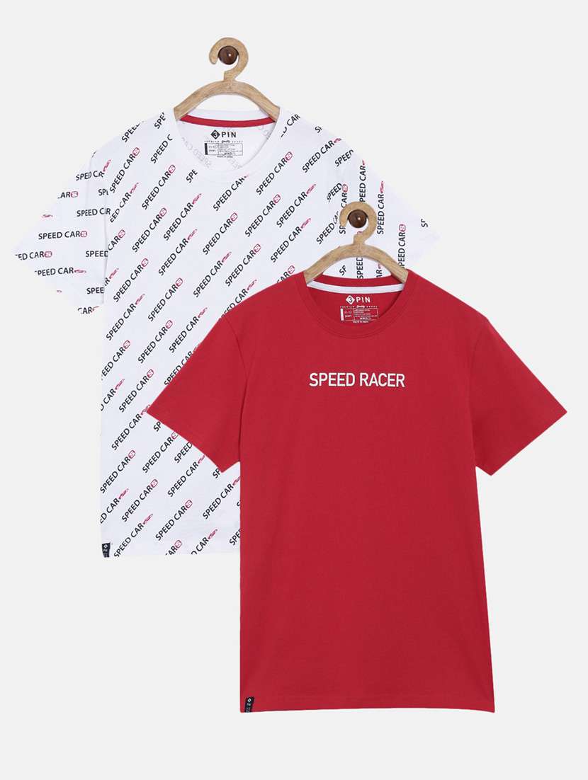 pack of 2 printed  t-shirt