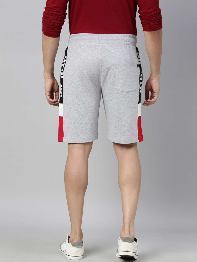 grey color-blocked short - 18414463 - Standard Image - 2