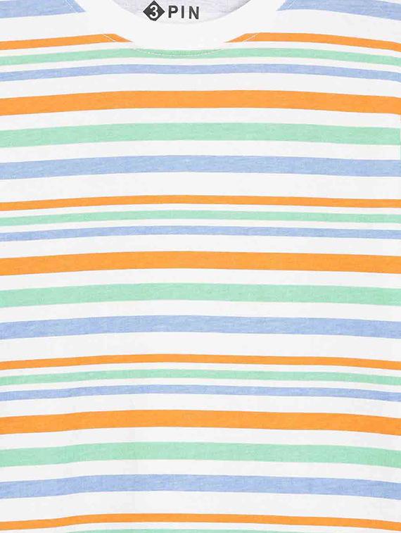 round neck striped t-shirt - 18414518 - Standard Image - 2